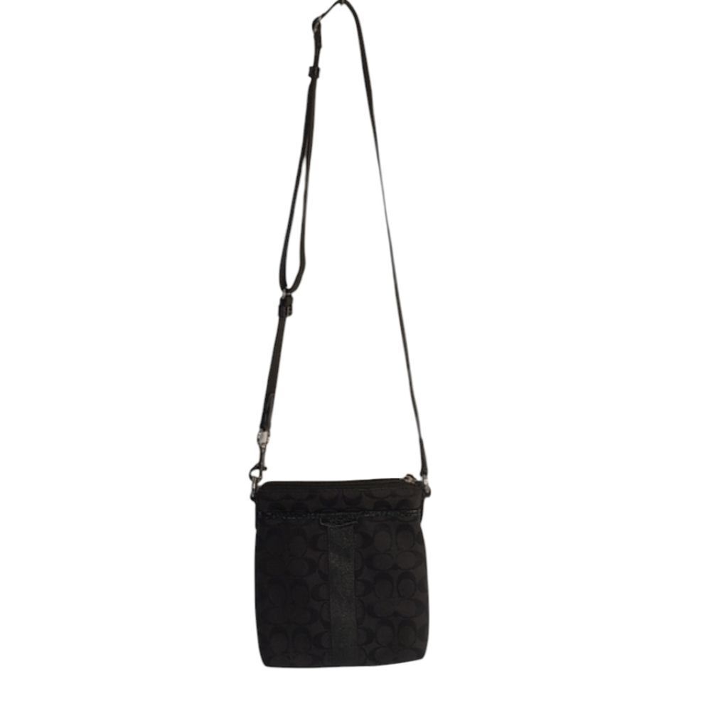 Coach Black and Gray Patterned Bag